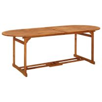  Tuintafel 220x90x75 cm massief acaciahout