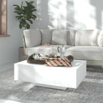  Salontafel 85x55x31 cm spaanplaat wit