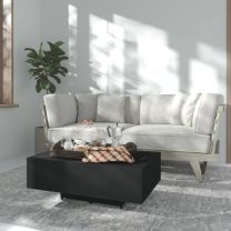  Salontafel 85x55x31 cm spaanplaat zwart
