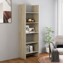 Boekenkast 60x35x180 cm spaanplaat sonoma eikenkleurig