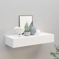  Wandschap met lade 60x23,5x10 cm MDF wit