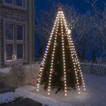  Kerstboomverlichting met 250 LED's koudwit net 250 cm