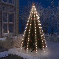  Kerstboomverlichting met 300 LED's koudwit net 300 cm