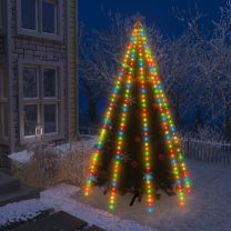  Kerstboomverlichting met 400 LED's meerkleurig net 400 cm