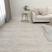  Vloerplanken 20 st zelfklevend 1,86 m PVC beige
