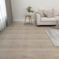  Vloerplanken 20 st zelfklevend 1,86 m PVC taupe