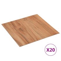  Vloerplanken 20 st zelfklevend 1,86 m PVC naturel