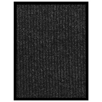  Deurmat 40x60 cm gestreept antracietkleurig