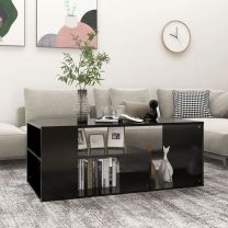  Salontafel 100x50x40 cm spaanplaat zwart