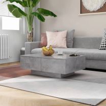  Salontafel 90x60x31 cm spaanplaat betongrijs