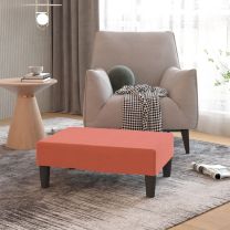  Voetenbank 78x56x32 cm fluweel roze