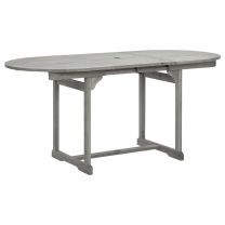 Tuintafel (120-170)x80x75 cm massief acaciahout