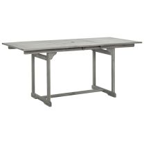  Tuintafel (120-170)x80x75 cm massief acaciahout