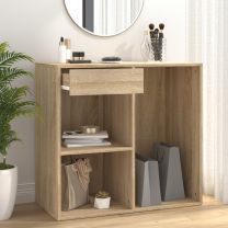  Cosmeticakast 80x40x75 cm bewerkt hout sonoma eikenkleurig