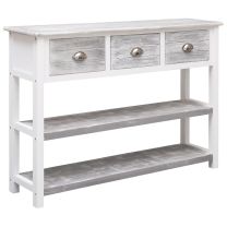  Dressoir 108x30x76 cm massief paulowniahout antiekgrijs