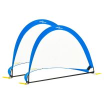  2 st Kindervoetbaldoelen met opbergtas 119x82x84,5 cm