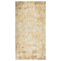  Buitenkleed platgeweven 80x150 cm geel