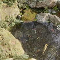  Vijverbeschermers 40 st polypropeen zwart