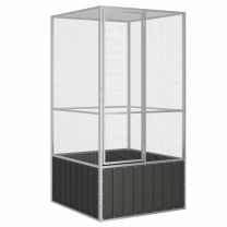  Vogelkooi 111x107x211,5 cm gegalvaniseerd staal antracietkleur