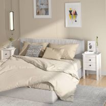  Nachtkastjes 2 st 40x35x61,5 cm massief grenenhout wit