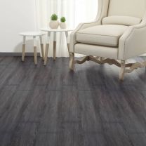  Vloerplanken zelfklevend 2,51 m 2 mm PVC zwart en wit
