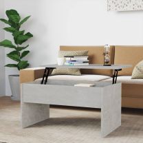  Salontafel 80x50,5x41,5 cm bewerkt hout betongrijs