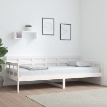  Slaapbank massief grenenhout wit 90x200 cm