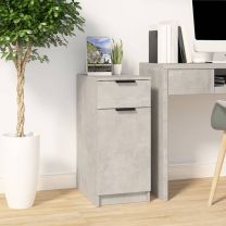  Bureaukast 33,5x50x75 cm bewerkt hout betongrijs