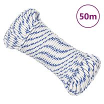  Boot touw 5 mm 50 m polypropyleen wit