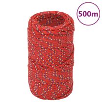  Boottouw 2 mm 500 m polypropyleen rood