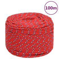 Boottouw 10 mm 100 m polypropyleen rood