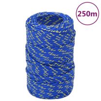  Boottouw 2 mm 250 m polypropyleen blauw