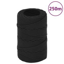  Boottouw 2 mm 250 m polypropeen zwart