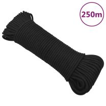  Boottouw 3 mm 250 m polypropeen zwart