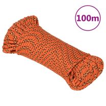  Boottouw 5 mm 100 m polypropyleen oranje