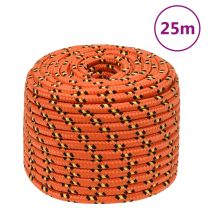  Boottouw 14 mm 25 m polypropyleen oranje