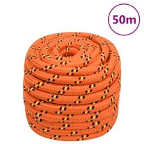 Boot touw 20 mm 50 m polypropyleen oranje