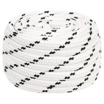  Boottouw gevlochten 20 mmx50 m polyester wit