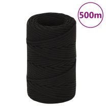  Werktouw 2 mm 500 m polyester zwart