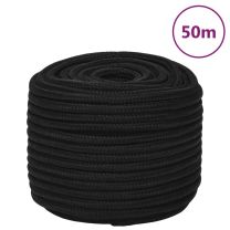  Werktouw 14 mm 50 m polyester zwart