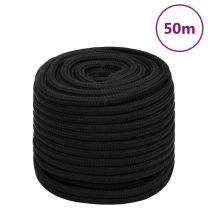  Werktouw 18 mm 50 m polyester zwart