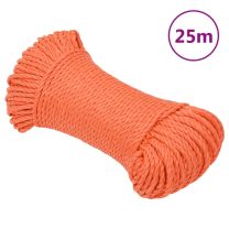  Werktouw 3 mm 25 m polypropeen oranje