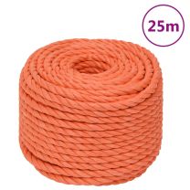  Werktouw 16 mm 25 m polypropeen oranje