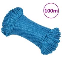  Werktouw 3 mm 100 m polypropeen blauw