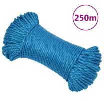  Werktouw 6 mm 250 m polypropeen blauw