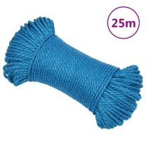  Werktouw 8 mm 25 m polypropeen blauw
