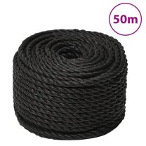  Werktouw 10 mm 50 m polypropeen zwart