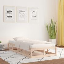  Bedframe massief hout 90x200 cm