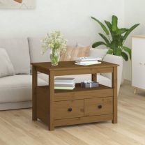  Salontafel 71x49x55 cm massief grenenhout honingbruin