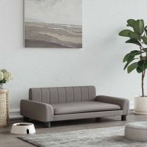 Hondenmand 90x53x30 cm stof taupe